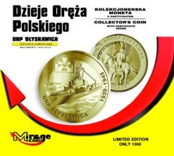 Mirage-Hobby 400001 ORP 'BŁYSKAWICA' 1943/2012 Camouflage [with The Collector's Coin] -RemoteFun Toys Shop 4103 1 Mirage 400001 Blyskaiwca with Coin Coin