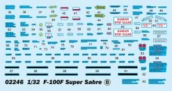 Trumpeter 02246 F-100F Super Sabre -RemoteFun Toys Shop 41328 13