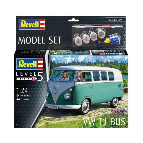 Revell 67675 VW T1 Bus Model Set 1 Revell 67675 VW T1 Bus Model Set