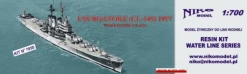 NIKO MODEL 7050 USS ROANOKE CL-145 1957 WORCESTER CLASS