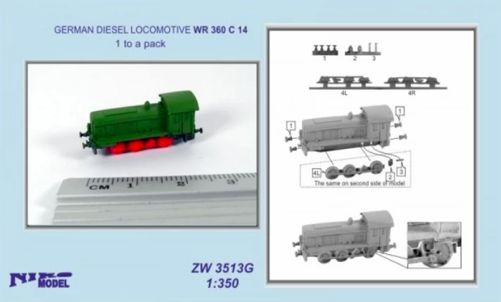NIKO MODEL ZW3513G GERMAN DIESEL LOCOMOTIVE WR 360 C 14 1 To A Pack 1 NIKO MODEL ZW3513G GERMAN DIESEL LOCOMOTIVE WR 360 C 14 1 To A Pack