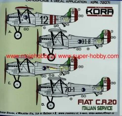 Kora Models KPK7271 FIAT C.R. 20 Italian Service -RemoteFun Toys Shop 42411 2 KOR KPK7271 1