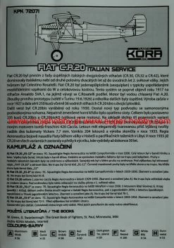 Kora Models KPK7271 FIAT C.R. 20 Italian Service -RemoteFun Toys Shop 42411 2 KOR KPK7271 3