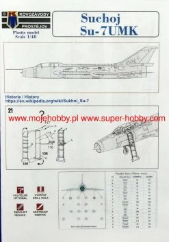 Kovozavody Prostejov 48020 Suchoj Su-7UMK International "Moujik" -RemoteFun Toys Shop 42411 2 KOV48020 1