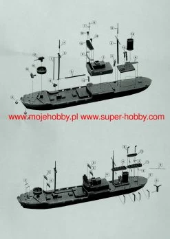 NIKO MODEL 7062 JAPANESE AUXILIARY FOOD SUPPLY SHIP - SURUGA MARU 1943 -RemoteFun Toys Shop 42658 2 NKM 7062 2