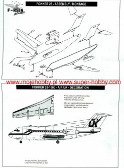 F-RSIN P4092 Fokker 28-1000 - Air UK -RemoteFun Toys Shop 43681 2 FRI P4092 1