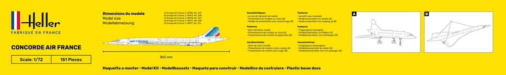 Heller 56469 Concorde Air France - Starter Set 5 Heller 56469 Concorde Air France - Starter Set - Image 5