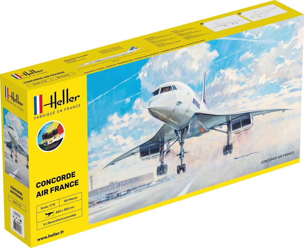 Heller 56469 Concorde Air France - Starter Set 1 Heller 56469 Concorde Air France - Starter Set