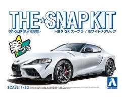 Aoshima 05886 Toyota GR Supra (White Metallic) - SNAP KIT