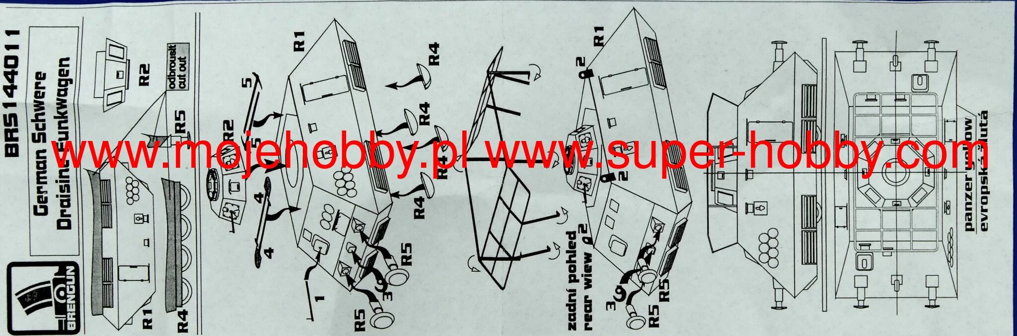 Brengun S144011 Pz Draisine Schwere Funkwagen 5 Brengun S144011 Pz Draisine Schwere Funkwagen - Image 5