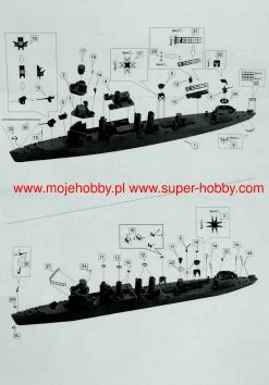 NIKO MODEL 7040 HMS MONTGOMERY G95 1942, Ex USS WICKES DD75 -RemoteFun Toys Shop 45557 2 NKM 7040 2