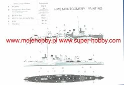NIKO MODEL 7040 HMS MONTGOMERY G95 1942, Ex USS WICKES DD75 -RemoteFun Toys Shop 45557 2 NKM 7040 4