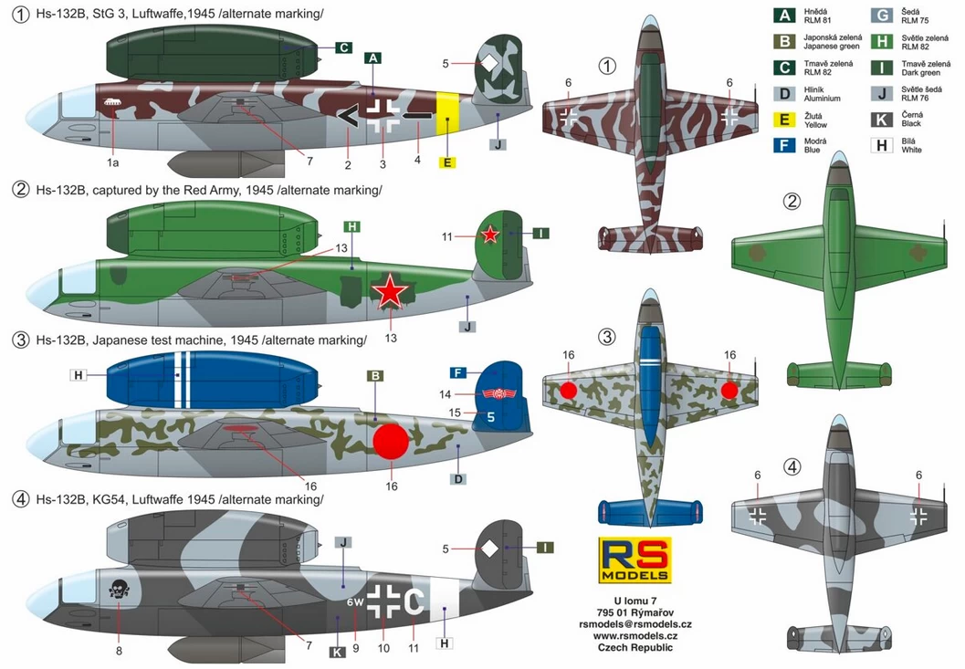 RS Models 92268 Henschel Hs-132 B 2 RS Models 92268 Henschel Hs-132 B - Image 2