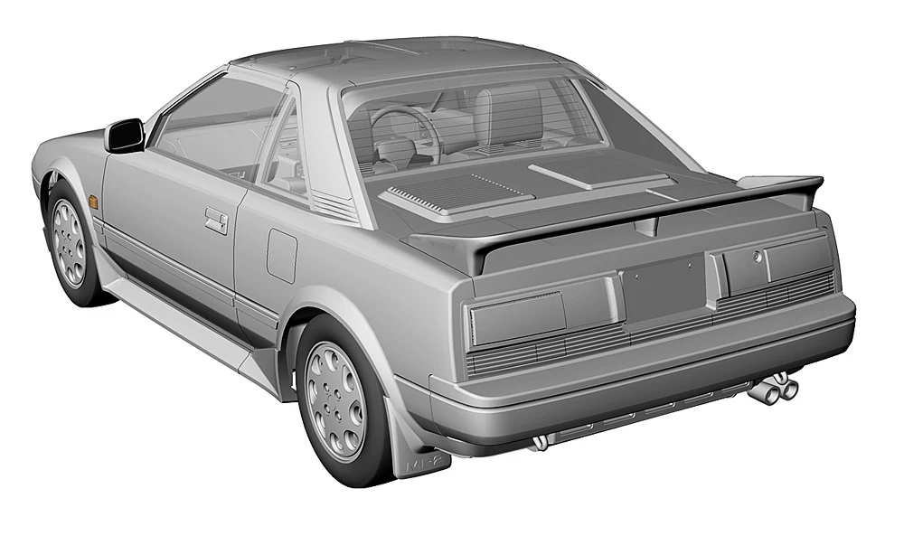 Hasegawa HC45 21145 Toyota MR2 (AW11) Late Version G-Limited Super Charger (T Bar Roof) (1988) 8 Hasegawa HC45 21145 Toyota MR2 (AW11) Late Version G-Limited Super Charger (T Bar Roof) (1988) - Image 8