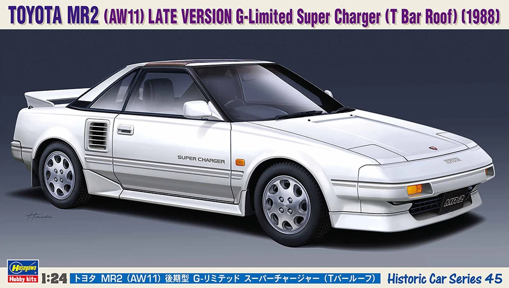 Hasegawa HC45 21145 Toyota MR2 (AW11) Late Version G-Limited Super Charger (T Bar Roof) (1988) 1 Hasegawa HC45 21145 Toyota MR2 (AW11) Late Version G-Limited Super Charger (T Bar Roof) (1988)