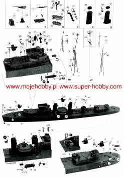 NIKO MODEL 7091 H.M.S. HARDY 1940 13 NIKO MODEL 7091 H.M.S. HARDY 1940 -RemoteFun Toys Shop 47002 2 NKM 7091 2