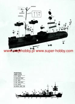 NIKO MODEL 7115 German Torpedo-boat Type 37 T18 1941 15 NIKO MODEL 7115 German Torpedo-boat Type 37 T18 1941 -RemoteFun Toys Shop 47002 2 NKM 7115 3