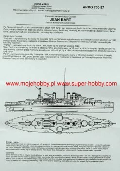 Armo 700-27 Courbet, France, Jean Bart Or Paris 1914 -RemoteFun Toys Shop 47007 2 ARM 700 27 1