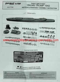 NIKO MODEL 7100 HNLMS TROMP 1942 -RemoteFun Toys Shop 47025 2 NKM 7100 1