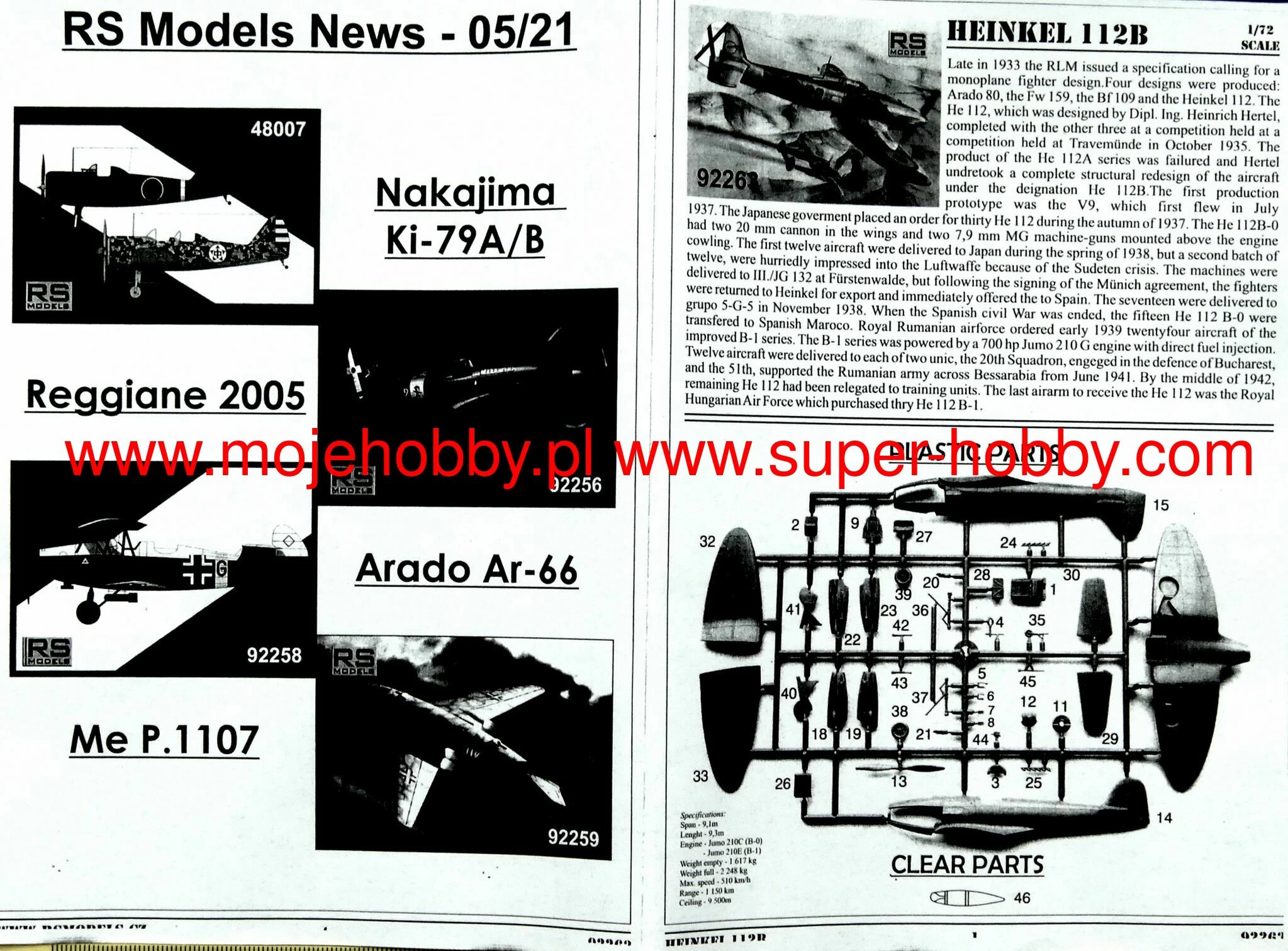 RS Models 92263 Heinkel 112B Spain 10 RS Models 92263 Heinkel 112B Spain - Image 10
