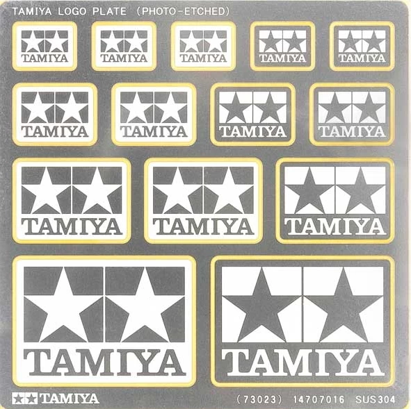 Tamiya 73023 Tamiya Logo Plate Photo-Etched 1 Tamiya 73023 Tamiya Logo Plate Photo-Etched