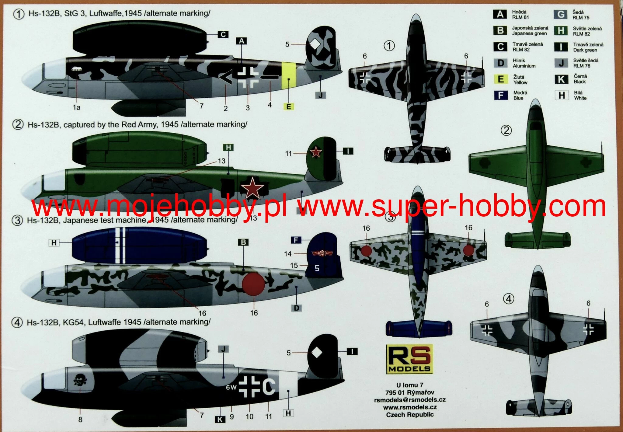RS Models 92268 Henschel Hs-132 B 8 RS Models 92268 Henschel Hs-132 B - Image 8