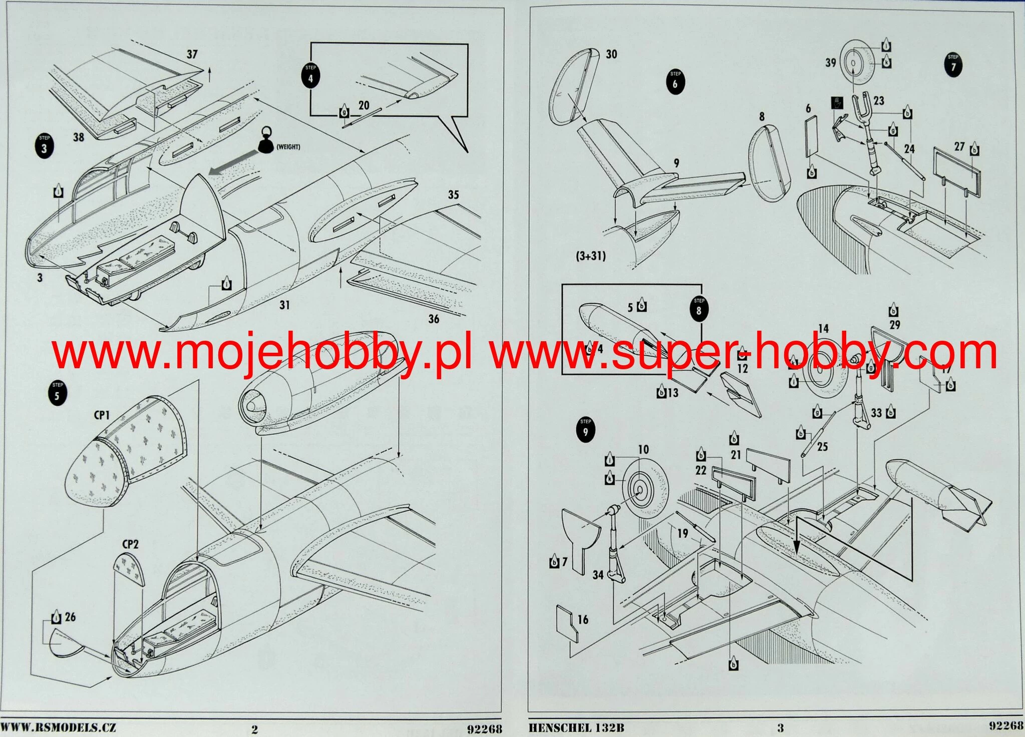 RS Models 92268 Henschel Hs-132 B 10 RS Models 92268 Henschel Hs-132 B - Image 10