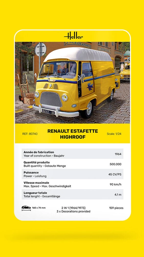 Heller 80740 Renault Estafette Highroof 6 Heller 80740 Renault Estafette Highroof - Image 6