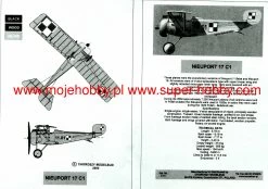 Choroszy Modelbud A74 NIEUPORT 17"C 1" -RemoteFun Toys Shop 50671 2 CHOA74 1