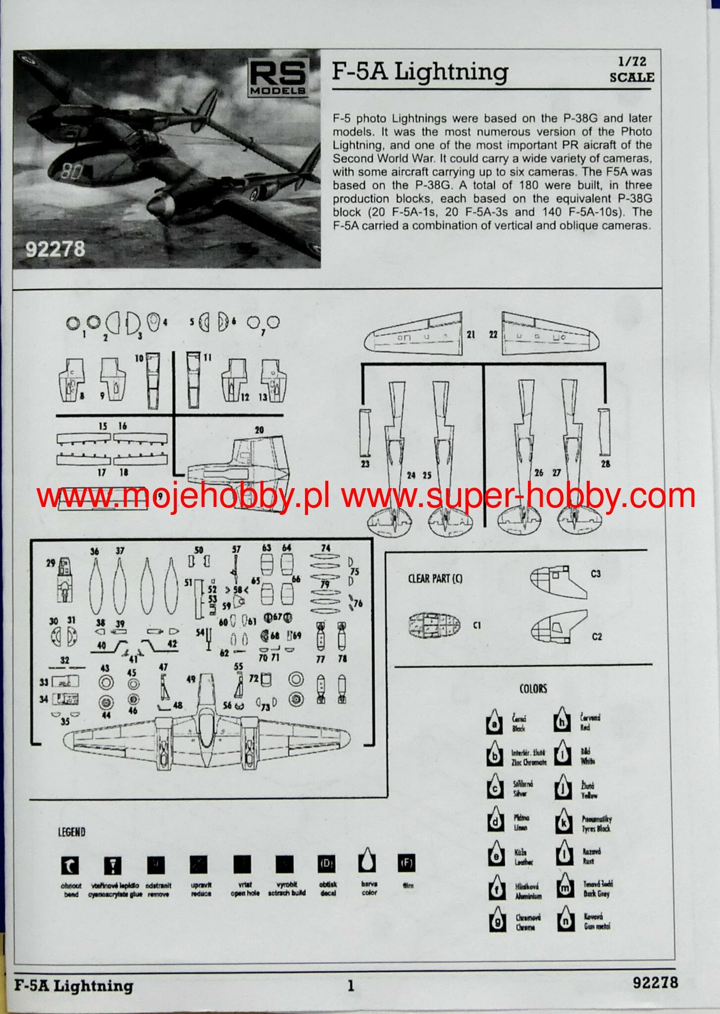 RS Models 92278 F-5A Lightning 7 RS Models 92278 F-5A Lightning - Image 7