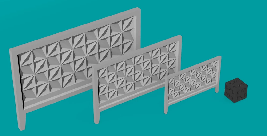 EMP3D 35140223 Płot Radziecki - Typ FLO - Szeroki - 2 Sztuki 1 EMP3D 35140223 Płot Radziecki - Typ FLO - Szeroki - 2 Sztuki