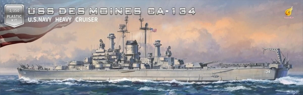 NEW! Very Fire 350918DX USS Des Moines CA-134 Deluxe Kit Edition 1 NEW! Very Fire 350918DX USS Des Moines CA-134 Deluxe Kit Edition