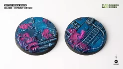 NEW! GamersGrass GGB-AIR60 Alien Infestation Bases Round 60mm (x2)