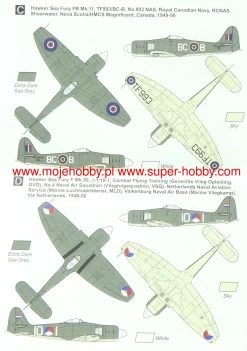 NEW! Mark I Models 144158 Hawker Sea Fury F.X/FB.11 ‘Early Schemes’ -RemoteFun Toys Shop 53949 2 MKM144158 4