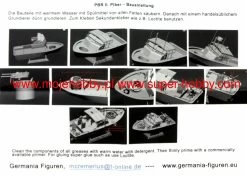 Germania-Figuren 72-CW-2005 PBR - Pibber II. A Class Of Small, Light Patrol Boats For Use In Shallow Coastal Waters And Rivers Cast Model Kit -RemoteFun Toys Shop 54054 2 GER 72 CW 2005 1