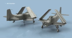 NEW! L'Arsenal 2.0 3D700177 AD-4 Skyraider Folded Wings (5 Planes)