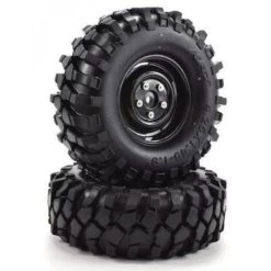 Apex RC 1.9 Black K1 Wheels + 108mm Muncher Crawler Tires