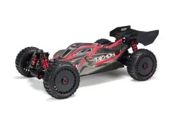 Arrma Body Painted With Decals Applied, Black/Red (Typhon 6S)