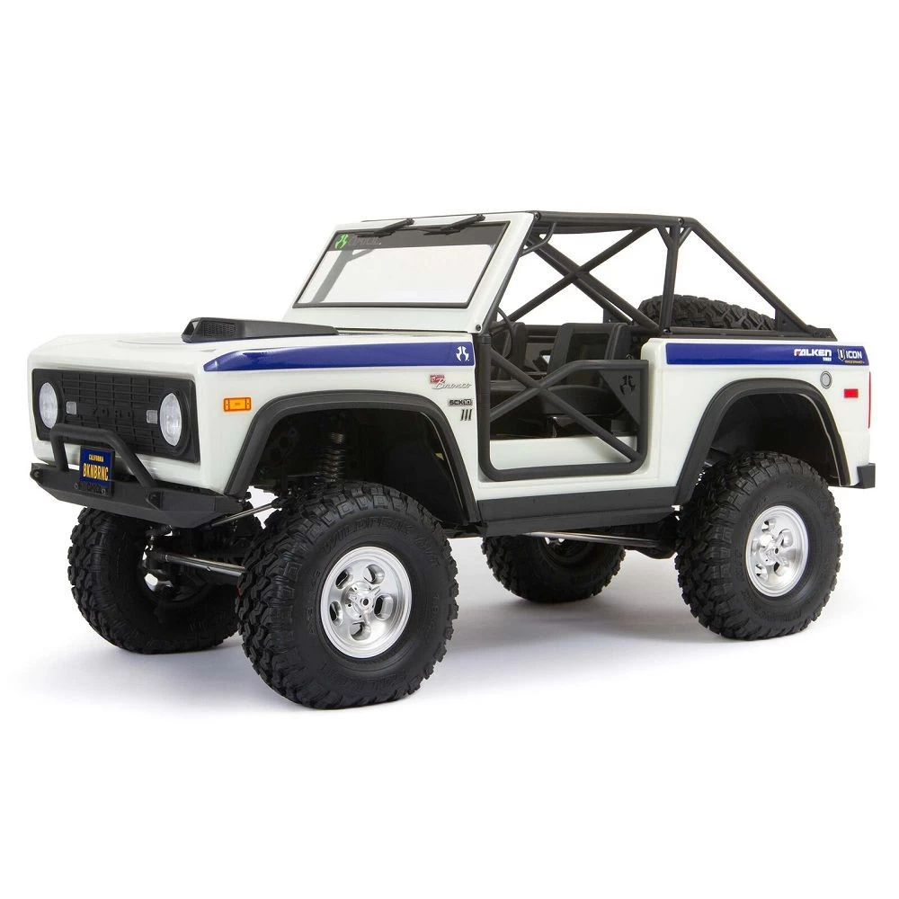 Axial SCX10 III Early Ford Bronco 1/10 Scale 4WD RTR Crawler, White 1 Axial SCX10 III Early Ford Bronco 1/10 Scale 4WD RTR Crawler, White