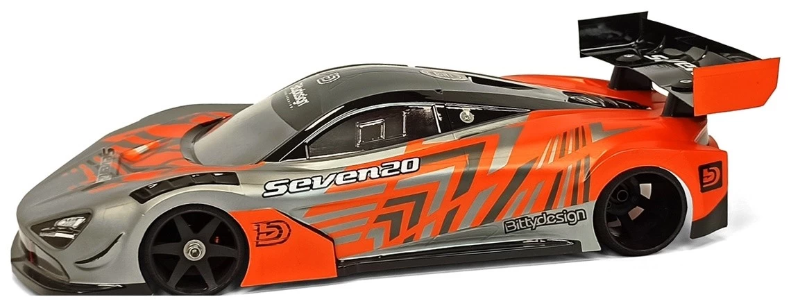 Bitty Design Seven20 GT12 1/12 On-Road Body, Clear 2 Bitty Design Seven20 GT12 1/12 On-Road Body, Clear - Image 2