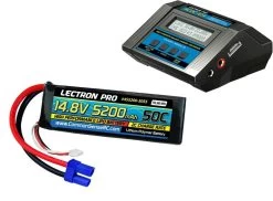 Power Pack #54 ACDC-10A Charger And 14.8V 5200mah 50C Soft Pack, EC5
