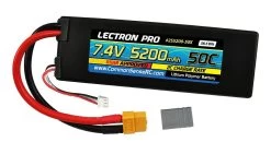 Lectron Pro 7.4V 5200mAh 50C Lipo Battery With XT60 Connector