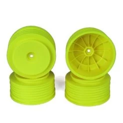 DE Racing Speedline Plus Short Course +3mm Yellow Wheels (SC5M-SC10) (4)