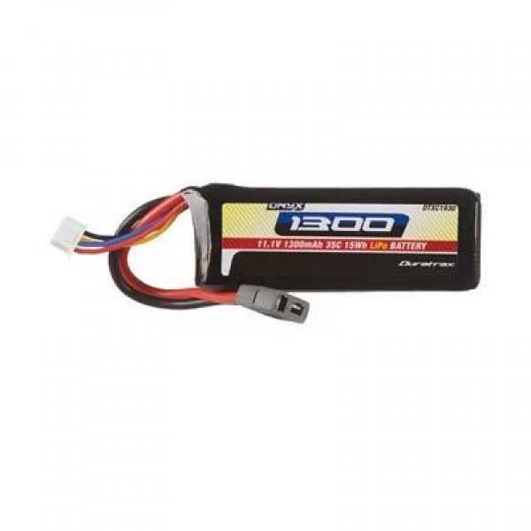 Duratrax LiPo Battery 1300mAh 35C 11.1V (3S) With Deans Connector 1 Duratrax LiPo Battery 1300mAh 35C 11.1V (3S) With Deans Connector