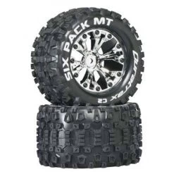 Duratrax Sixpack MT 1/10 2.8" Mounted 2WD Rear Monster Truck Tires (2)