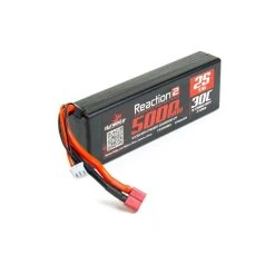 Dynamite 7.4V 5000mAh 2S 30C Reaction 2.0 Hardcase Lipo Battery With Deans Connector