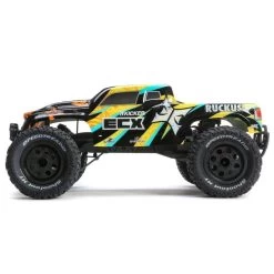 Ruckus RTR 1/10 2wd Monster Truck, Black / Yellow -RemoteFun Toys Shop ecx rc ecx03431t1 03