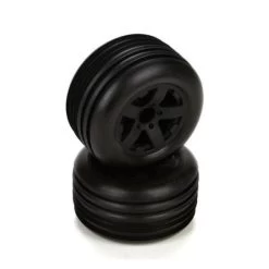 Fr Tire, Premount, Black Wheel(2):1:10 2wd Circuit