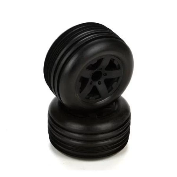 Fr Tire, Premount, Black Wheel(2):1:10 2wd Circuit 1 Fr Tire, Premount, Black Wheel(2):1:10 2wd Circuit