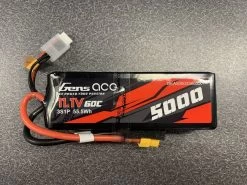 Gens Ace 5000mAh 11.1V 60C 3S1P Short-Size Lipo Battery Pack With XT60 Plug